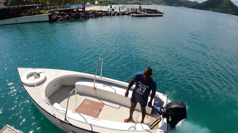 Gros Islet Beach Boat